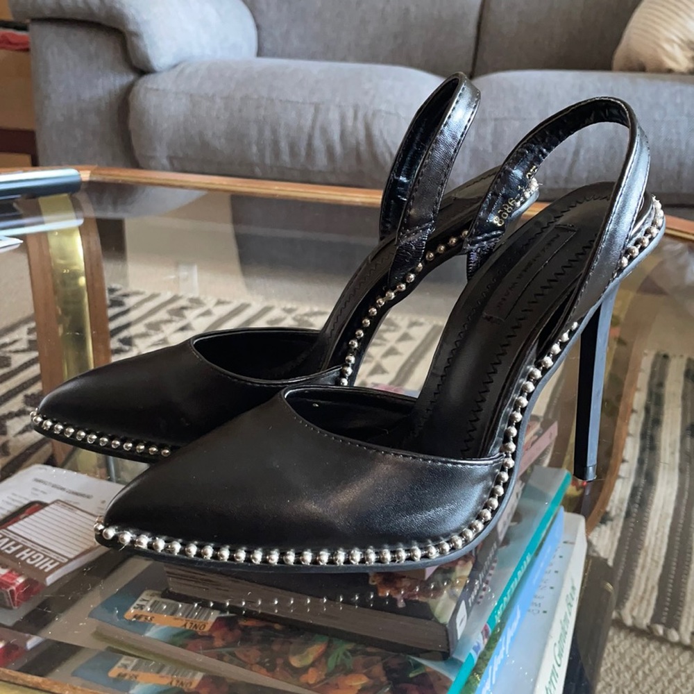 Alexander Wang Rina Moto Studded Heels